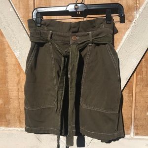 Free People Olive Green Skirt